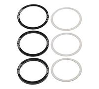 FytStycale 6 Piezas Arandela Inferior Junta Espaciadora Crank Bicicleta Aleación Aluminio Fácil de Colocar Antidesgaste Adecuada para Bicicletas Deporte Ci, 30MM