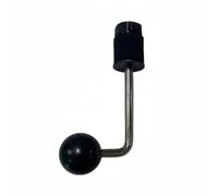 FytStycale Abrazadera Brazo Platillo Articulado Brazo Platillo Ajustable Resistente Al Óxido Barra Curva Cromada, Abrazadera De Soporte De Platillo De Ángulo Recto De 46MM