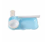 FytStycale Accesorios de Cocina en Miniatura Colores Brillantes Accesorios Cocina Muñecas Juego de Vajilla Simulación para Aficionados a Las Manualidades, Azul, Set Tazones