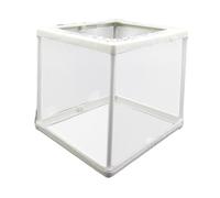 FytStycale Acuario Red de Aislamiento Caja Divisora de Pecera Separador de Peces Material Resistente Malla Fina Adecuada para Cría de Peces Enfermos J, S Without Clapboard