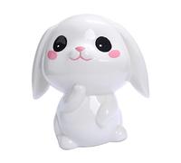 FytStycale Alcancía con Forma de Conejo Cerámica Caja de Ahorro Creativa para Niños Escultura de Animal Divertida para Monedas Figura Decorativa Ornamental, Estilo un, Individual