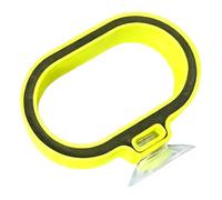 FytStycale Anillo Alimentador para Peces Alimentador Flotante con Ventosa Fácil de Instalar Material PP Mantiene el Acuario Limpio y Adecuado para Peceras, Longitud 4.8 Cm