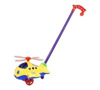 FytStycale Avión de Empuje Manual Juguete Educativo Carro Paseo Material Resistente Adecuado para Juego Niños Pequeños Desarrollo Caminata