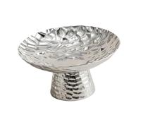 FytStycale Bandeja Metálica para Frutas sobre Pedestal, Moderna, Decorativa, Multifuncional, Ideal para Fiestas, Pequeño