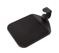 FytStycale Bandeja para Ratón con Base Giratoria Soporte Ajustable de Metal Ampliada con Pinza Sólida Y Fácil Instalación Adecuada para Escritorios en, Negro