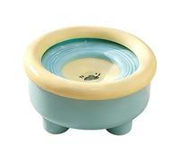 FytStycale Bebedero para Perro Bebedero para Mascotas Antisalpicaduras Cuenco Antideslizante Fabricado en PP Adecuado para Perros Y Gatos en El Hogar Y Via, Azul Amarillo