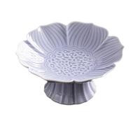 FytStycale Bol de para Frutas, Bol para Postres con Pedestal, Bandeja Decorativa con Forma de Loto, Centro de Mesa Adecuado para La Cocina, La Mesa Del, PÚRPURA, tal como se describe
