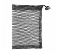 FytStycale Bolsa de Malla con Cordón Ligera y Portátil Bolsa de Almacenamiento de Malla Transpirable Organizador Multiusos para Piscina, Gimnasio, Black, 20x25cm