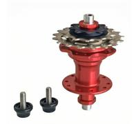 FytStycale Buje Trasero de Bicicleta con Piñón de 3 Velocidades Eje de Acero Cuerpo de Aleación de Aluminio de 4 Rodamientos con Pareado de Agujeros de Radio, Rojo, 85mm-20 Agujeros