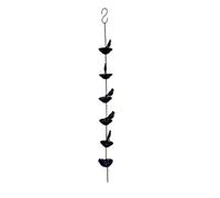 FytStycale Cadena Lluvia Pájaros Forma de Pájaro Cadena Pluvial Pájaros Efecto Fuente Vertical Colgante Bajante Aves para Jardín, Patio
