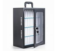 FytStycale Caja para Teléfonos Seguro | Metálico, Caja para Móviles, Absorbente, Gabinete Almacenamiento con Llave, Salones, Oficinas, Profesores, 60 Ranuras