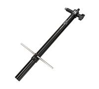 FytStycale Calibrador de Bicicleta para Alineación de Cuadro Herramienta de Comprobación de Desviador Trasero Rectificador de Aluminio con Barra Medido, Negro