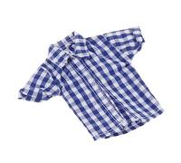 FytStycale Camisa para Figura 1/12 Ropa de Muñeco para Figura de Acción Camisa de Muñeco Accesorios de Vestuario Tejido de Y Estilo, Azul y Blanco