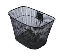 FytStycale Canasta de Bicicleta con Gran Capacidad de Metal para Portaequipaje Caja Organizadora Almacenamiento Y Transporte Adecuada para Mascotas Uso Recreativ, Negro