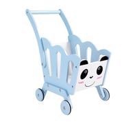 FytStycale Carro de Compras Infantil Carrito de Supermercado para Juguetes Accesorio de Juego Imaginativo Juguete de Madera Educativo Y Funcional Adecuado para a, Azul