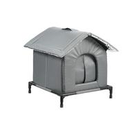 FytStycale Casa para Gatos Refugio para Gatitos Tienda para El Frío Nido Aislante de Tela Oxford Y Aluminio para Un Ambiente Cálido Adecuado para Jardines, M