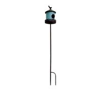 FytStycale Casa para Pájaros en Forma de Estaca, Jaula para Pájaros, Obra de Arte, Lugar de Descanso para Pájaros, Resistente a La Intemperie, Fácil de Instalar.