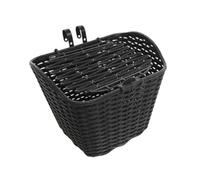 FytStycale Cesta para Bicicleta Cesta Delantera con Tapa Desmontable Tejido Ligero Material PP Refuerzo Adecuado para Actividades Recreativas EST, Negro