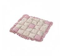 FytStycale Cojín de Asiento de Encaje Cojín Silla Almohadilla Asiento Cojín Acolchado con Diseño Patchwork Floral Rústico Que Aporta Encanto a la Decoración, Rosa