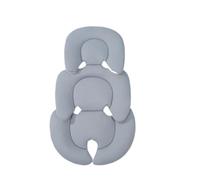 FytStycale Cojín para Cochecito para Bebé Colchón de Asiento de Silla Textil Transpirable Acolchado Interno Confortable Desmontable Adecuado para Regalo Paseo Ju, Gris