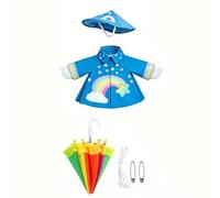 FytStycale Conjunto con Sombrilla Ligero Indumentaria Sombrero Ajustable Disfraz Ave para Exterior, Azul, Azul, 23 Pulgadas