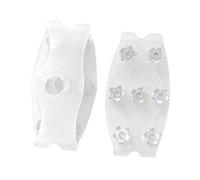 FytStycale Crampones Antideslizantes para Zapatos con Púas de Tracción en Nieve Y Hielo Cubiertas Portátiles para Calzado Estructura Flexible de TPE Adecuados Pa, Garras Claras