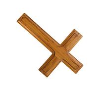 FytStycale Crucifijo Católico de Madera con Cruz de Jesús de Doble Cara para Colgar en La Pared.