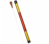 FytStycale de Director Orquesta Coro Banda Empuñadura Ergonómica Forma de Pera Control Suave Movimiento Adecuada para Conciertos Ensayos Escenarios Teatros, Red with Baton Tube