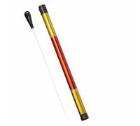 FytStycale de Director Orquesta Coro Banda Empuñadura Ergonómica Forma de Pera Control Suave Movimiento Adecuada para Conciertos Ensayos Escenarios Teatros, Blk with Baton Tube