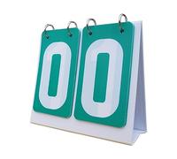 FytStycale de Puntuación para Deportes con Pantalla de 2 Dígitos - Tarjetas de Manual para Béisbol Y Fútbol Americano, Verde