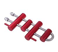 FytStycale Descensor para Escalada Rappel Dispositivo de Descenso con 4 Barras Equipo de Acceso por Cuerda Accesorio Ajustable de Aluminio Adecuado para