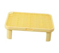 FytStycale Diseño de Doble Capa Tapete para Atrapar Arena Portátil Reutilizable Escalón Antideslizante Grueso Base Resistente Adecuada para G, Amarillo