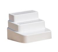 FytStycale Escalera para Caja de Arena para Gato con Peldaños Desmontables Y Red Filtrante Grande Adecuada para Gatos Domésticos Gatos Ancianos Acceso a Muebles, 3 Niveles