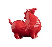 FytStycale Estatua de Caballo Escultura Moderna de Cerámica Figura Creativa Coleccionable Arte Manual para Decoración Adecuada para Sala de Estar Dormitorio Ofic, Rojo, Dirigir
