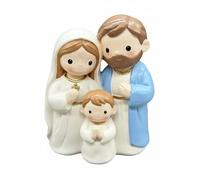FytStycale Estatua de La Familia Sagrada Resina Ornamento de La Familia Sagrada Acabado Pintado a Mano Ornamento Padres E Hijo para Dormitorio