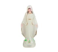FytStycale Estatua de Santísima Madre, Nuestra Señora de Lourdes, Figura de Virgen María, Estatua, Escultura, Decoración, Blanco