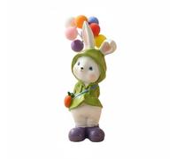 FytStycale Figura Conejo Estilo Tierno Adorno Conejo Aspecto Realista coración l Hogar para Mujeres, Entrada, Mesa, Sala, Azul