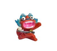 FytStycale Figura Mini Figura con Campana Pequeña Compacto Etuilla para Oficina, Rojo, Gato De Teja De La Fortuna Pipa - Rojo