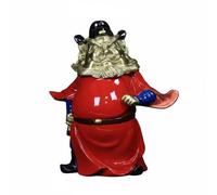FytStycale Figurilla Deidad Protectora Barba Oscura Estatuilla Cobre Mini Tamaño Escultura Pequeña, Grande 22 Cm Largo X 12 Cm Ancho X 23 Cm Alto