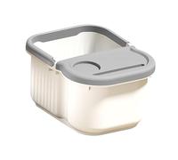 FytStycale Foot Soaking Tub Cubeta Masaje Relaxación Pedicura Baño de Pies PP Estable Portátil Adecuada para Spa en Casa Almacenamiento de Agua, Gris Blanco, S
