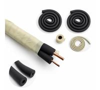 FytStycale Funda Aislante para Aire Acondicionado Manga Aislamiento Tubo Protector Cubierta Refrigeración con Cinta Autoadhesiva , Juego universal de 1 HP (aproximadamente 3.6 metros)