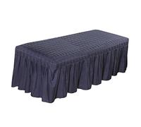 FytStycale Funda de Cama para Masaje Sábana de Cama de Estética Faldón Decorativo para Mesa de Masaje con Tejido Suave Orificio Facial Adecuada para Centro de