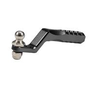 FytStycale Gancho de Remolque RC para Auto RC Crawler Enganche Trasero en Aleación de Aluminio Pieza Metálica de Recambio Accesorio de Actualización Adecuado Par, Negro