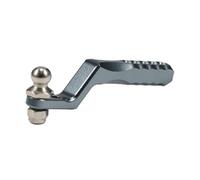 FytStycale Gancho de Remolque RC para Auto RC Crawler Enganche Trasero en Aleación de Aluminio Pieza Metálica de Recambio Accesorio de Actualización Adecuado Par, Gris