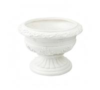 FytStycale Jardinera Romana Pedestal Europea Maceta con Pedestal Resistente a la Intemperie Jardinera Clásica para Patio, Maceta Romana No. 1