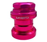 FytStycale Juego de Dirección para Bicicleta Externo Rodamientos Sellados Aluminio Aleación Adecuado para Bicicleta de Montaña Carretera Ruta Deportiva, Rosa roja