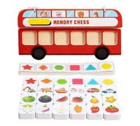 FytStycale Juguete de Clasificación de Madera Portátil, Juego de Memoria para Niños Y Niñas Pequeños.