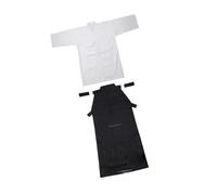 FytStycale Kendo Uniforme Japonés Set Samurái Kimono Ropa de Aikido Poliéster Transpirable Adecuado para Practicantes Entrenamiento Clases Regalo, en y Negro, 170CM