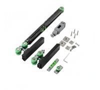 FytStycale Kit Puerta Bolsillo Estable Kit Rodillos Anti-Salto Componentes Metálicos
