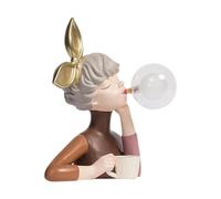 FytStycale Lámpara de Noche Infantil con Diseño Moderno, Lámpara de Resina Ornamental para de Noche, Luz Suave para Relajación, Ideal para Leer Por La Noc, Estilo a